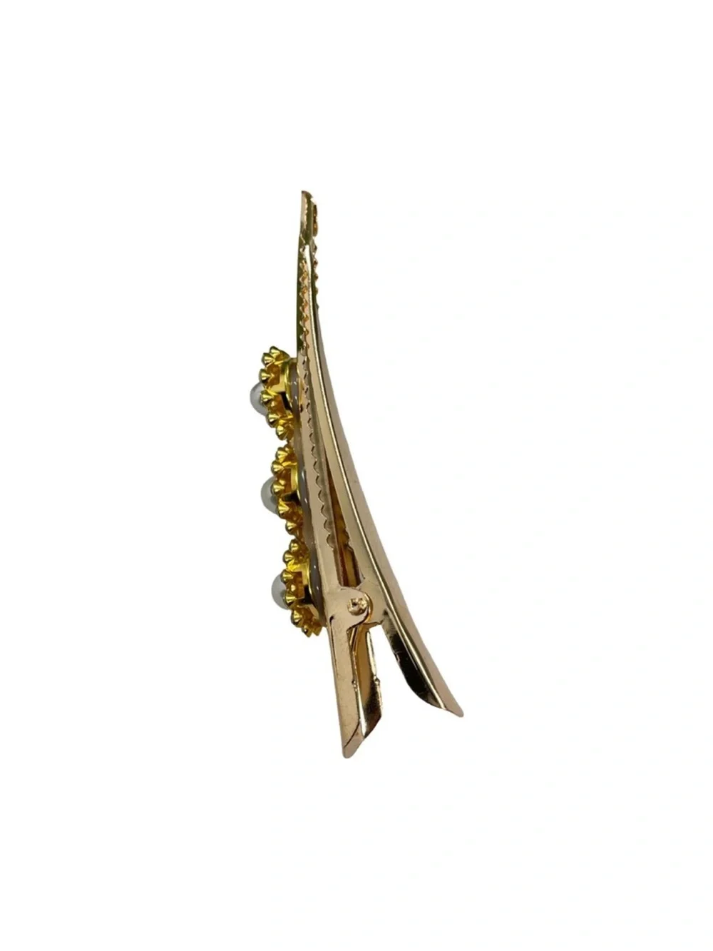 Gold Pearl & Crystal Hair Clip - Elegant Women’s Accessory FINAL PRICE DROP